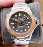 Swiss Quality Replica Omega Seamaster Diver 300m Limited Edition Watches 2-Tone Rose Gold